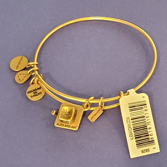 Alex and Ani Gold Toned Graduation Cap Bracelet - With Tag - Picture 5 of 5